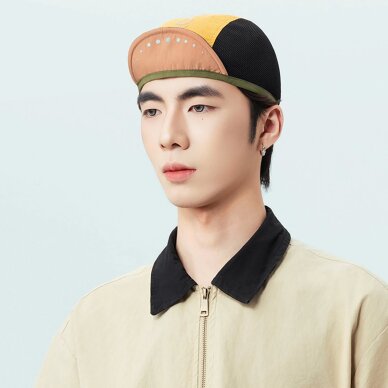 Dviračio kepurė Rockbros su snapeliu, šalmo uždanga – geltona 2 Dviračio kepurė Rockbros su snapeliu, šalmo uždanga – geltona 2