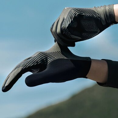 Dviračio pirštinės Rockbros pavasario/vasaros/rudens sezonui, ilgos, dydis XL – žalios 6 Dviračio pirštinės Rockbros pavasario/vasaros/rudens sezonui, ilgos, dydis XL – žalios 6