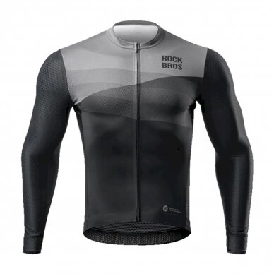 Rockbros cycling jersey 15120009004 long sleeve spring/summer XL - Juodas 1 Rockbros cycling jersey 15120009004 long sleeve spring/summer XL - Juodas 1
