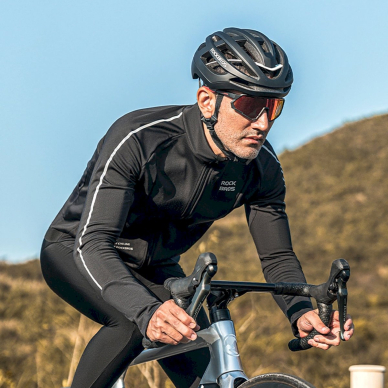 Rockbros cycling jersey 15400002003 long sleeve fall/winter L - Juodas 4 Rockbros cycling jersey 15400002003 long sleeve fall/winter L - Juodas 4