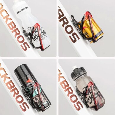 Dviračio gertuvės laikiklis Rockbros FK338 – juodas ir raudonas 8 Dviračio gertuvės laikiklis Rockbros FK338 – juodas ir raudonas 8