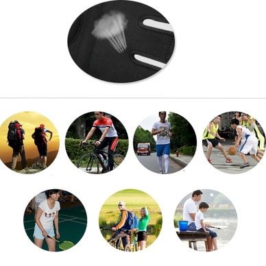 Rockbros LF1106L sports protector patella knee joint, size L - Juodas (2 pcs.) 9 Rockbros LF1106L sports protector patella knee joint, size L - Juodas (2 pcs.) 9