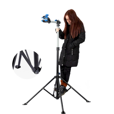 Rockbros MP-02 Grindinis remonto stovas dviračiams su fiksavimo rankenėlėmis – juodas 3
