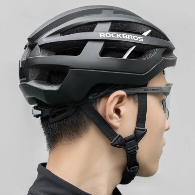 Dviračio pirštinės Rockbros šiltintos, ilgos, dydis L – juodos ir pilkos 4