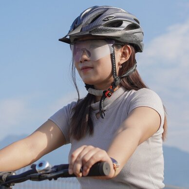 Dviračio pirštinės Rockbros šiltintos, ilgos, dydis XXL – juodos ir pilkos 1