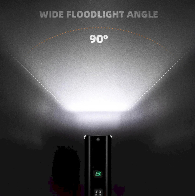 Rockbros RHL1550 Priekinis dviračio žibintas 5000mAh 1500lm IPX6 – juodas 8 Rockbros RHL1550 Priekinis dviračio žibintas 5000mAh 1500lm IPX6 – juodas 8