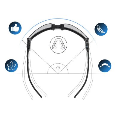 Dviračio akiniai Rockbros SP297 poliarizuoti – juodi 8 Dviračio akiniai Rockbros SP297 poliarizuoti – juodi 8