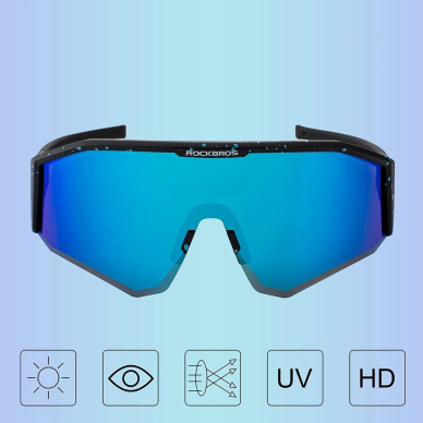 Rockbros SP297 polarizing cycling glasses - Juodas 3 Rockbros SP297 polarizing cycling glasses - Juodas 3