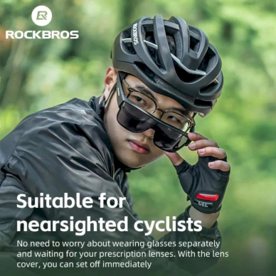 Rockbros SP304 Poliarizuoti dviračio akiniai – pilkas 6