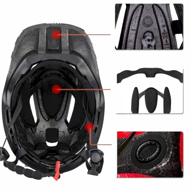 Rockbros TT-32SBPP-M children's bicycle helmetremovable chinbar, size M - violetinis-pink 2 Rockbros TT-32SBPP-M children's bicycle helmetremovable chinbar, size M - violetinis-pink 2