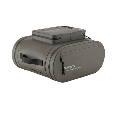 Dviračio bagažinės krepšys Rockbros, vandeniui atsparus, 14 l – pilkas