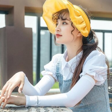 Rockbros XT9002W cycling sleeves - baltas (2 pcs.) 9 Rockbros XT9002W cycling sleeves - baltas (2 pcs.) 9