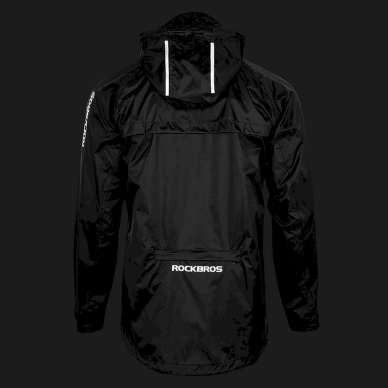 Rockbros YPY013BK4XL Rain Jacket Breathable Windproof XXXXL - Juodas 2