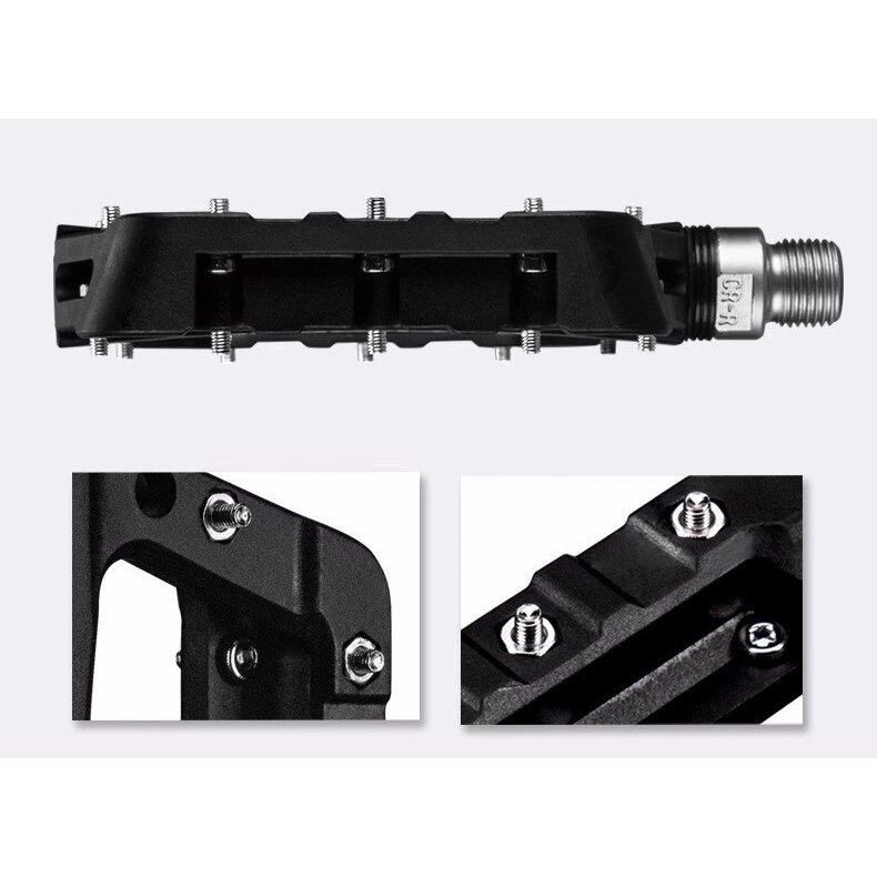 Dviračio pedalai Rockbros 2017-12CBK nailoniniai – juodi 7