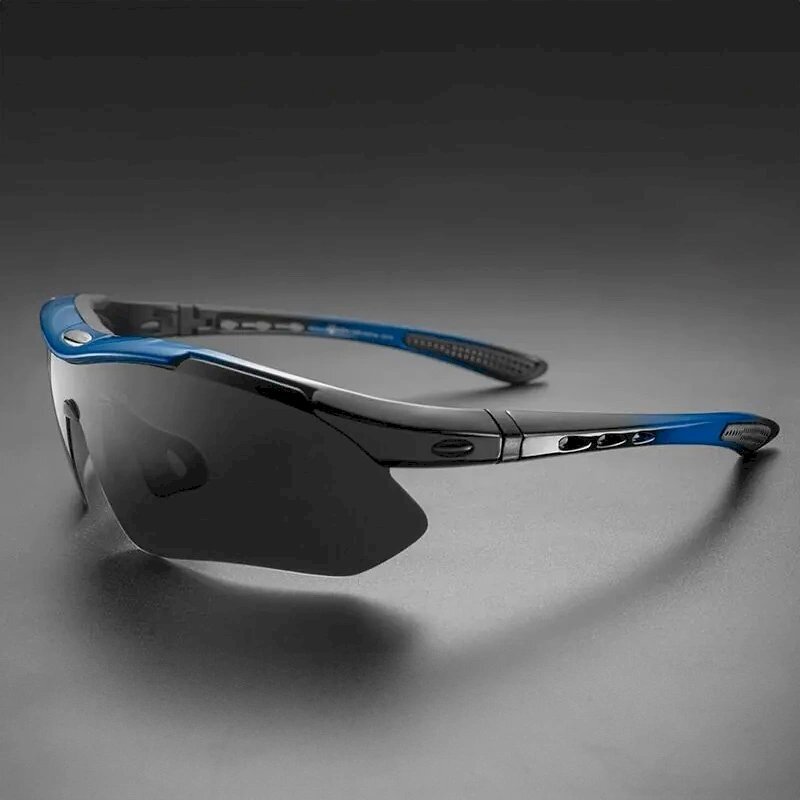 Rockbros 10007 polarizing cycling glasses - Juodas blue 3