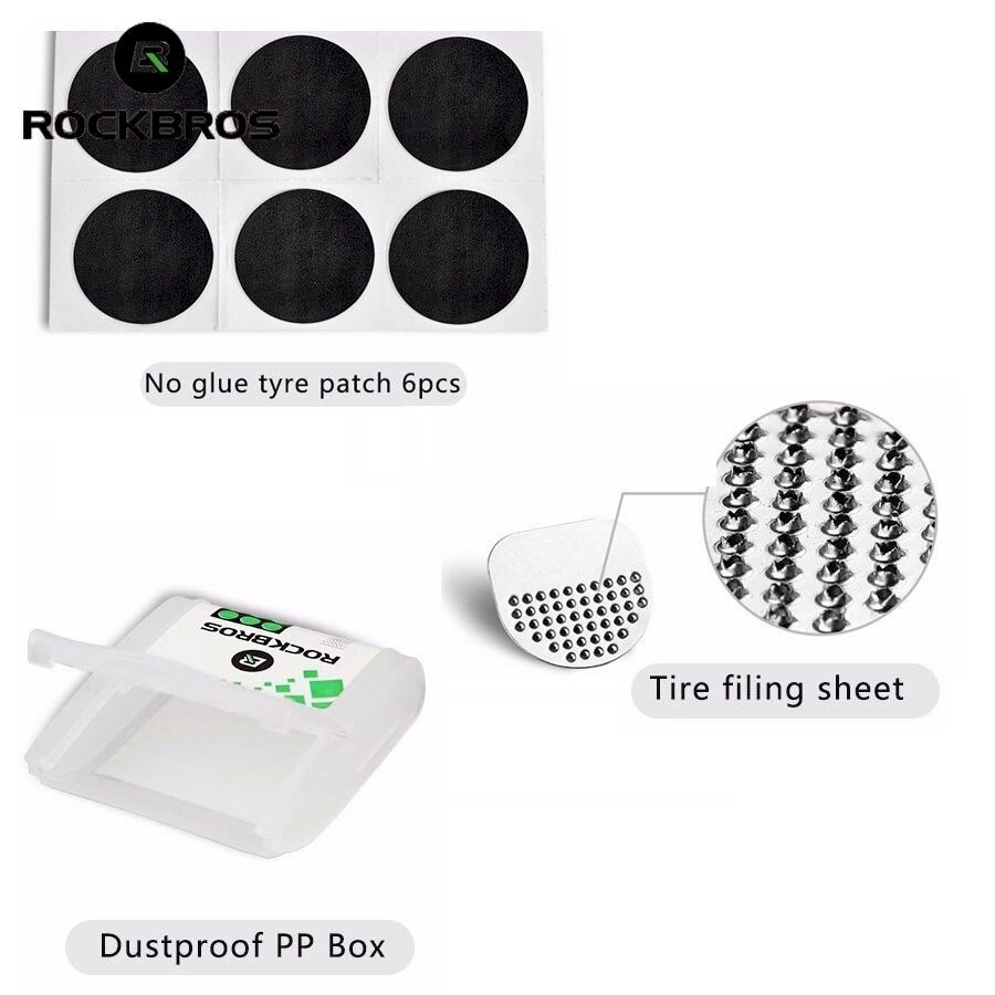 Rockbros GJ2001 repair kit bicycle inner tubes - translucent 3 Rockbros GJ2001 repair kit bicycle inner tubes - translucent 3