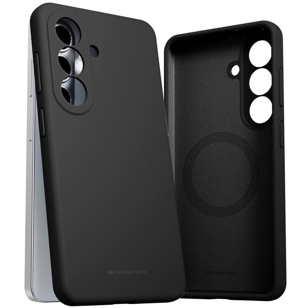 Samsung Galaxy A37 5G (A376) Mercury Pure MagSafe Silicon dėklas – juodas