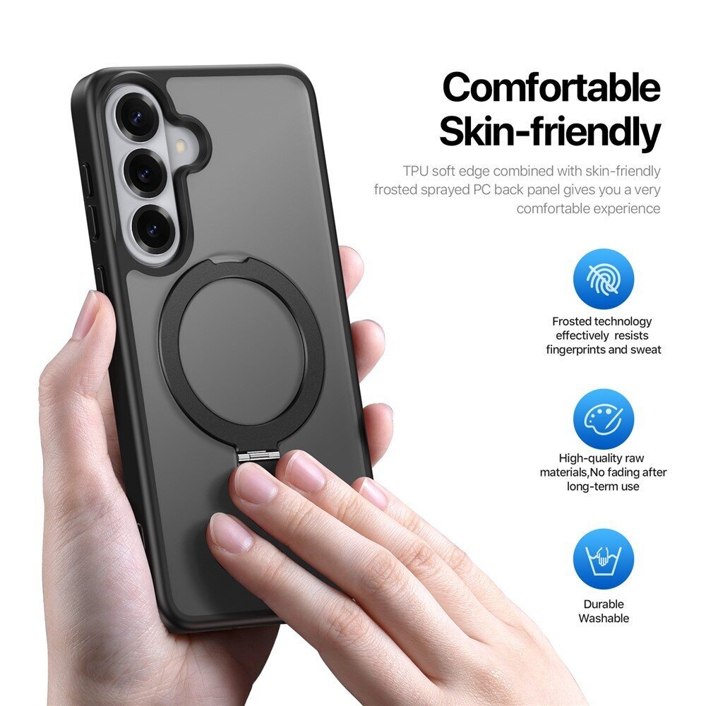 Samsung Galaxy S26 Dux Ducis Yind Magnetic Stand dėklas – juodas 1