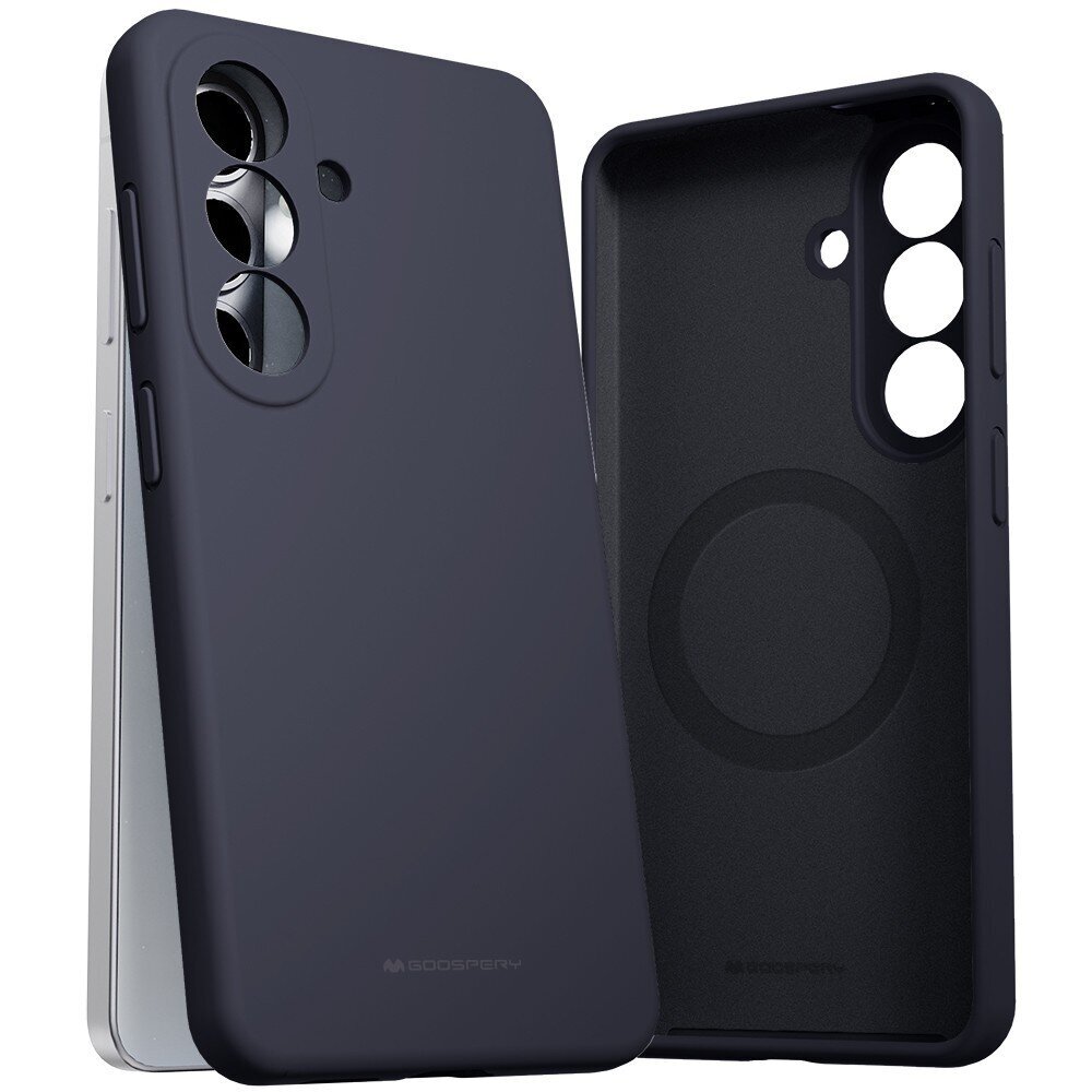 Samsung Galaxy S26 Plus Mercury Pure MagSafe Silicone dėklas – tamsiai mėlynas