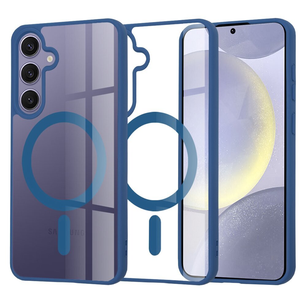 Samsung S24 Ultra HDD Electro MagSafe dėklas – mėlynas