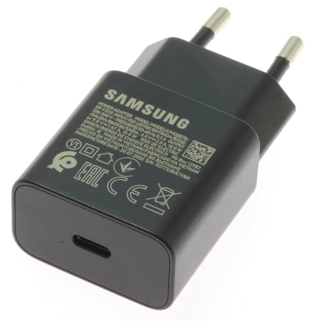 Samsung EP-T1510EBE 15W USB-C Wall Charger (OOB Bulk - Replacement Packaging) - Black Samsung EP-T1510EBE 15W USB-C Wall Charger (OOB Bulk - Replacement Packaging) - Black