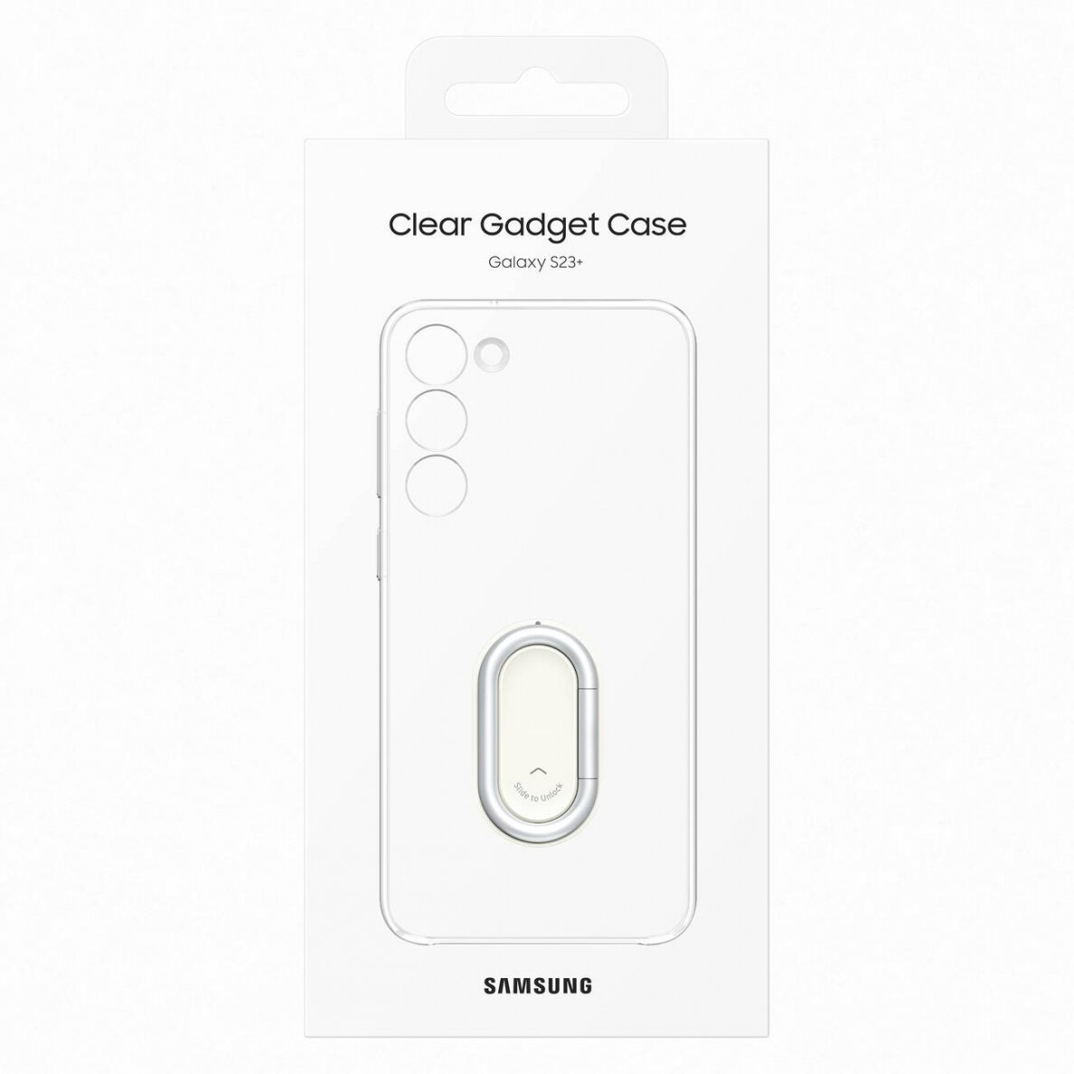 Samsung Clear Gadget Case skirta Samsung Galaxy S23+ cover ring holder stand Permatomas (EF-XS916CTEGWW) 4 Samsung Clear Gadget Case skirta Samsung Galaxy S23+ cover ring holder stand Permatomas (EF-XS916CTEGWW) 4
