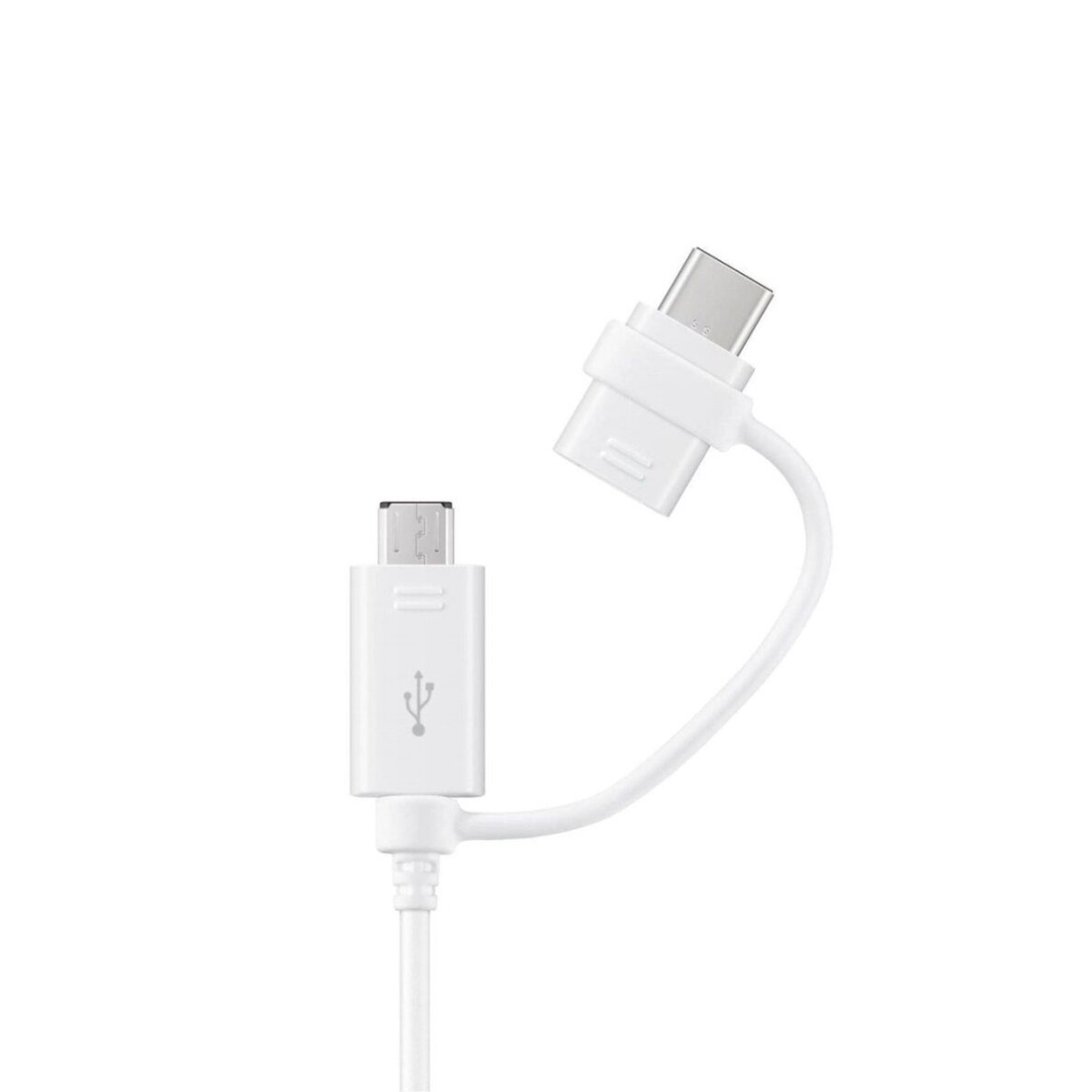 Kabelis Samsung Combo EP-DG930DWEGWW USB-A / micro USB - USB-C 1.5 m – baltas Kabelis Samsung Combo EP-DG930DWEGWW USB-A / micro USB - USB-C 1.5 m – baltas