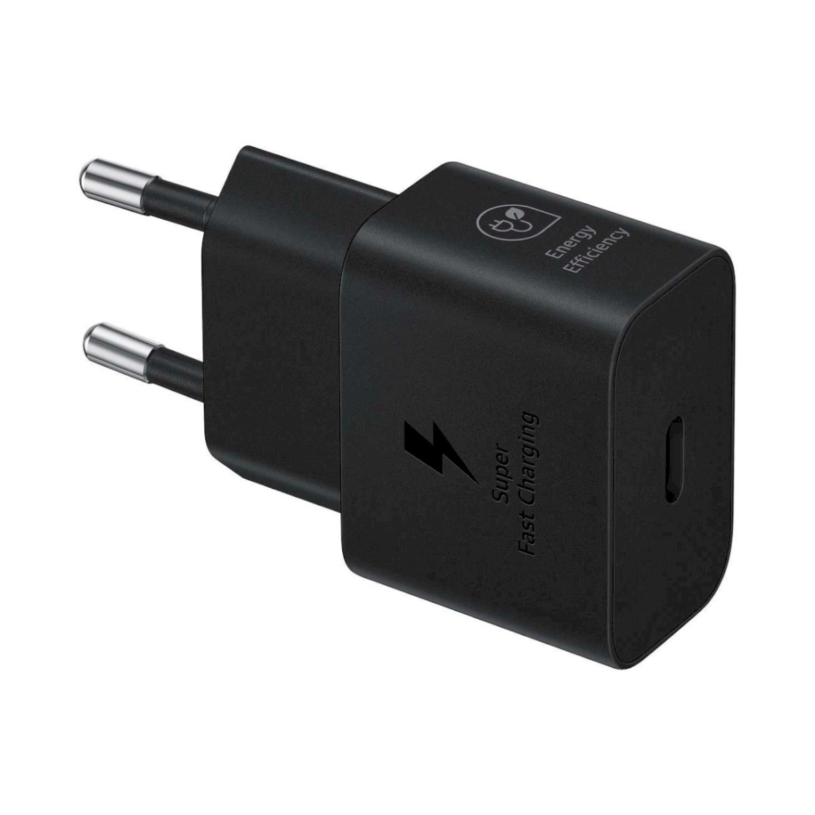 Samsung EP-T2510XBEGEU 25W SFC GaN sieninis įkroviklis su USB-C kabeliu – juodas 1
