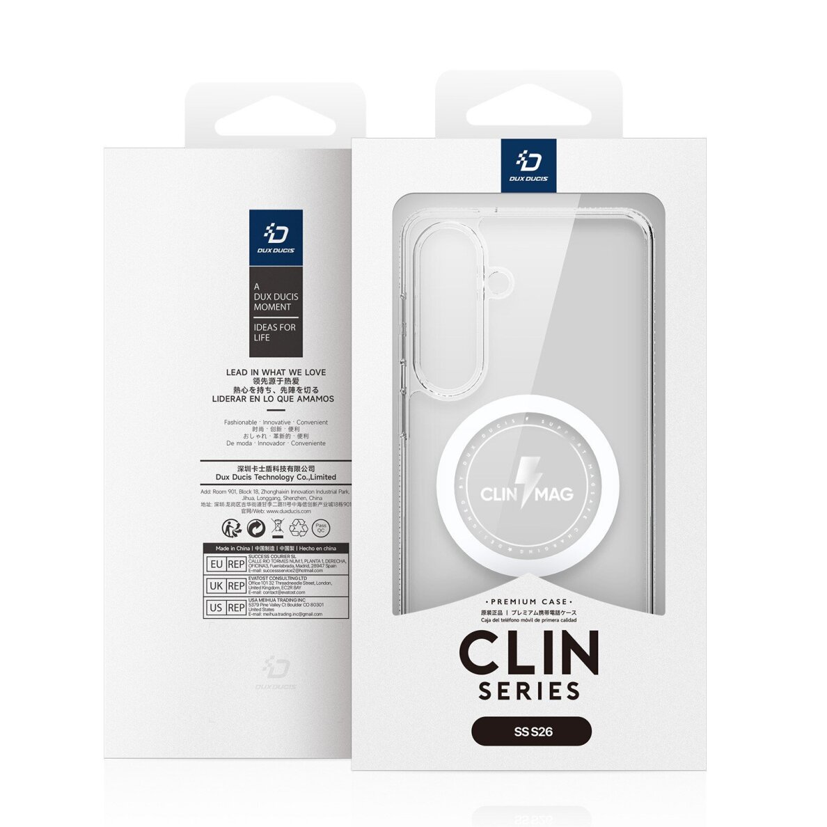 Samsung Galaxy S26 Dux Ducis Clin MagSafe dėklas – skaidrus 2