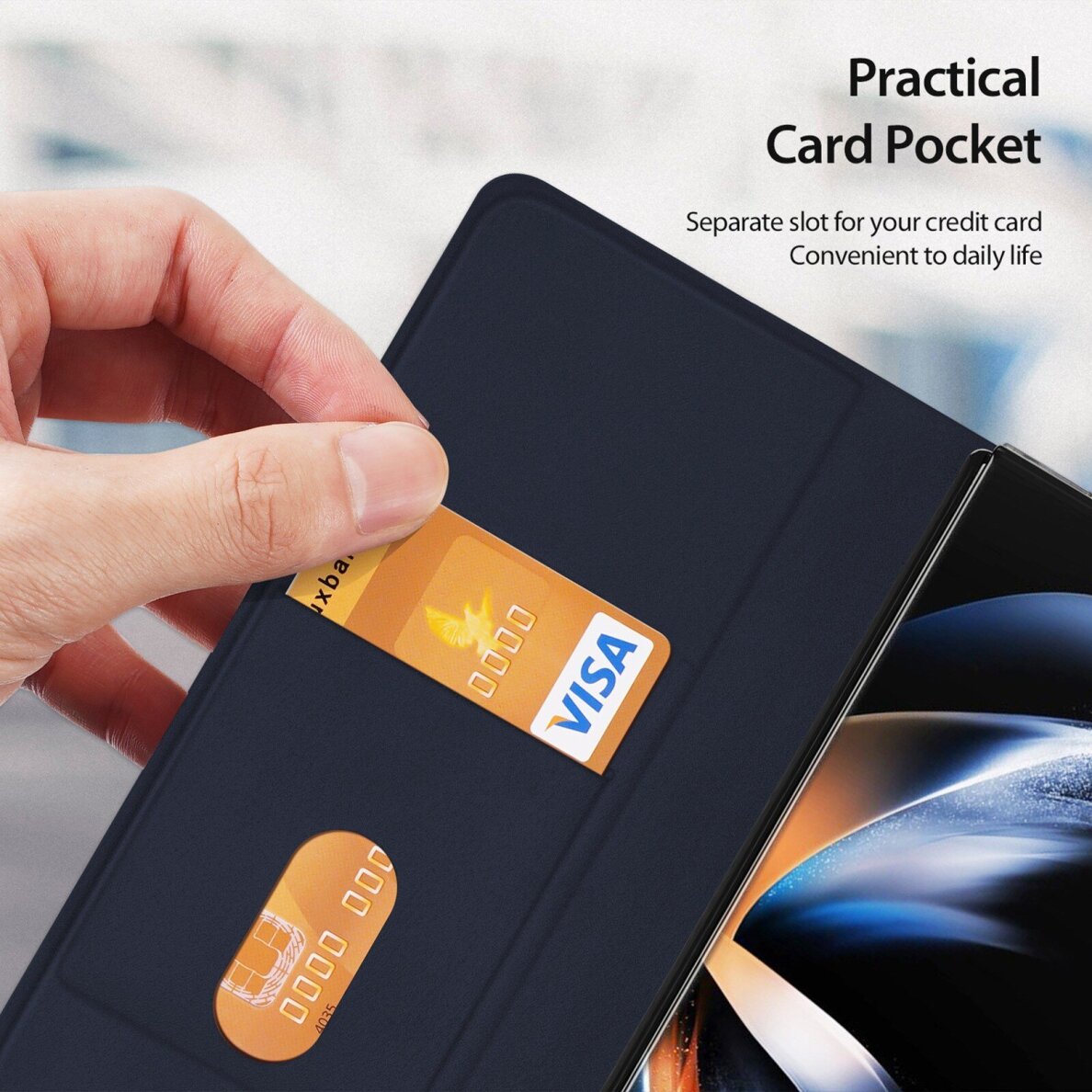 Samsung Galaxy Z Fold7 (F966) Dux Ducis Bril dėklas – mėlynas 1 Samsung Galaxy Z Fold7 (F966) Dux Ducis Bril dėklas – mėlynas 1