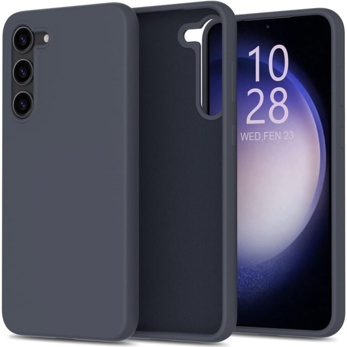 Samsung S731 S25 FE Liquid Silicone 1.5mm dėklas – tamsiai mėlynas