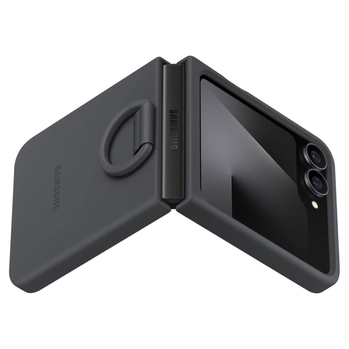 Samsung Galaxy Z Flip7 FE Samsung silikoninis dėklas – juodas 3