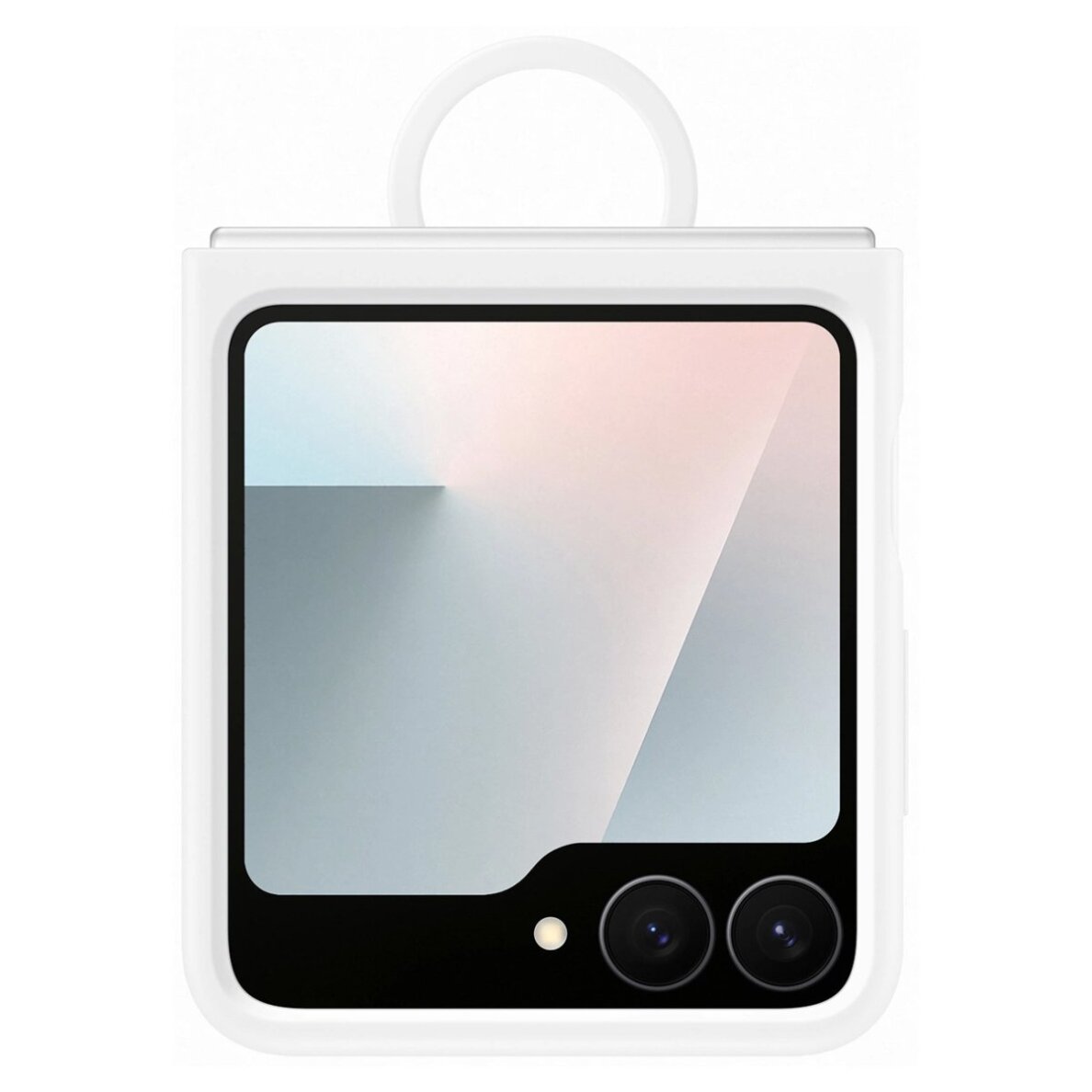 Samsung Galaxy Z Flip7 FE silikoninis dėklas – baltas 2 Samsung Galaxy Z Flip7 FE silikoninis dėklas – baltas 2