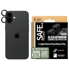 iPhone 16 / 16 Plus SAFE by PanzerGlass kameros apsauga black/black SAFE95890 iPhone 16 / 16 Plus SAFE by PanzerGlass kameros apsauga black/black SAFE95890