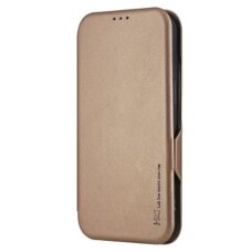 Samsung A266 A26 5G atverčiamas dėklas HDD Classic Wallet Prestige auksinis