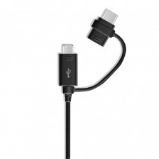 [Užsakomoji prekė] Samsung - Charging Cable (EP-DG950DBEGWW) - USB to Micro-USB, Type-C, 1.5m - Juodas