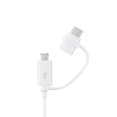 Kabelis Samsung Combo EP-DG930DWEGWW USB-A / micro USB - USB-C 1.5 m – baltas