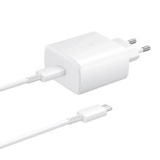 Samsung EP-TA845EWE 45W wall charger with USB-C cable Samsung EP-DW767JWE 45W 1.8m (OOB Bulk - replacement packaging) - white