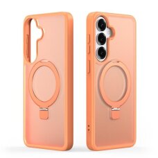 Samsung Galaxy S26 Plus (S947) Dux Ducis Yind Magnetic Stand dėklas – oranžinis Samsung Galaxy S26 Plus (S947) Dux Ducis Yind Magnetic Stand dėklas – oranžinis