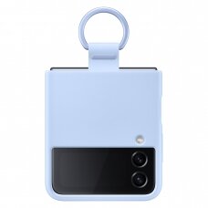 Originalus dėklas Samsung Ring Silicone Cover Case Samsung Galaxy Z Flip 4 Mėlynas (EF-PF721TLEGWW)