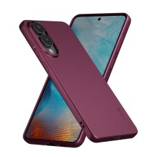 Samsung S937 S25 Edge – X-Level Slim Guard dėklas - Tamsiai raudonas