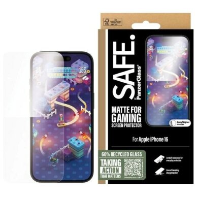 iPhone 16 6.1" SAFE by PanzerGlass Gaming Screen Protector Ultra-Wide Fit SAFE95886 iPhone 16 6.1" SAFE by PanzerGlass Gaming Screen Protector Ultra-Wide Fit SAFE95886