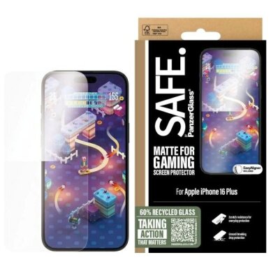iPhone 16 Plus 6.7" SAFE by PanzerGlass Gaming Screen Protector Ultra-Wide Fit SAFE95888 iPhone 16 Plus 6.7" SAFE by PanzerGlass Gaming Screen Protector Ultra-Wide Fit SAFE95888