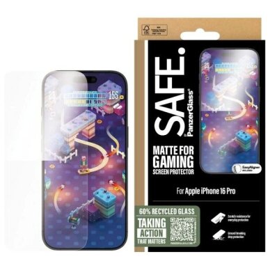 iPhone 16 Pro 6.3" SAFE by PanzerGlass Gaming Screen Protector Ultra-Wide Fit SAFE95887 iPhone 16 Pro 6.3" SAFE by PanzerGlass Gaming Screen Protector Ultra-Wide Fit SAFE95887
