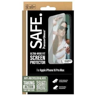 iPhone 16 Pro Max 6.9" SAFE by PanzerGlass Screen Protector Ultra-Wide Fit SAFE95878 3