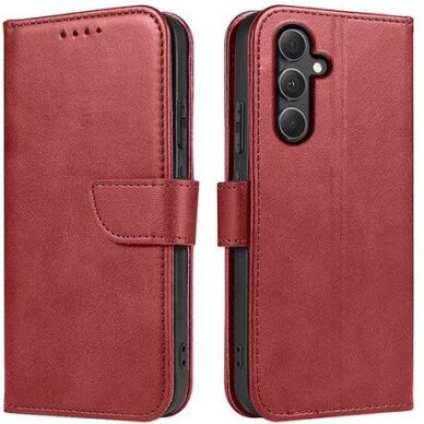 Samsung A376 A37 5G atverčiamas dėklas Wallet Prestige raudonas 3 Samsung A376 A37 5G atverčiamas dėklas Wallet Prestige raudonas 3