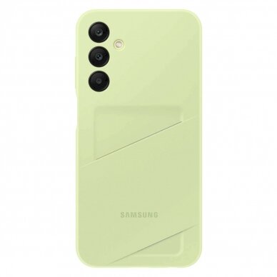 Originalus Dėklas Samsung Card Slot Case EF-OA156TMEGWW with card slot for Samsung Galaxy A15 / A15 5G - Žalias