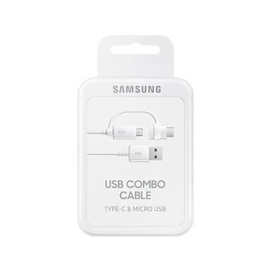 Kabelis Samsung Combo EP-DG930DWEGWW USB-A / micro USB - USB-C 1.5 m – baltas 3 Kabelis Samsung Combo EP-DG930DWEGWW USB-A / micro USB - USB-C 1.5 m – baltas 3