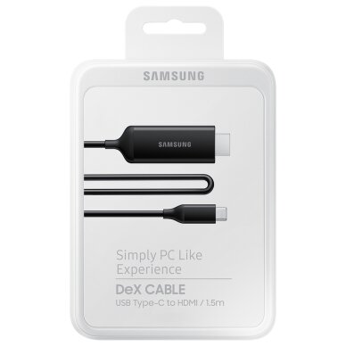 Akcija! Kabelis Samsung DeX USB-C HDMI 1,37m Juodas (EE-I3100FBEGWW) 3 Akcija! Kabelis Samsung DeX USB-C HDMI 1,37m Juodas (EE-I3100FBEGWW) 3