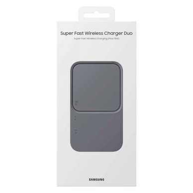 Samsung Duo EP-P5400TBEGEU 15W indukcinis įkroviklis su maitinimo adapteriu ir USB-C kabeliu – juodas 4
